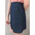 Double Breasted Denim Skirt